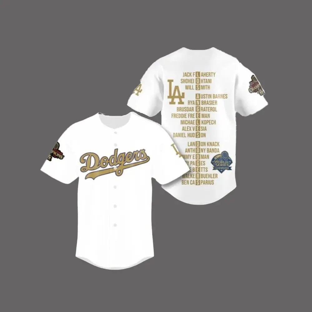 LA Dodgers 2025 World Series Champions Jersey theclothingtribe