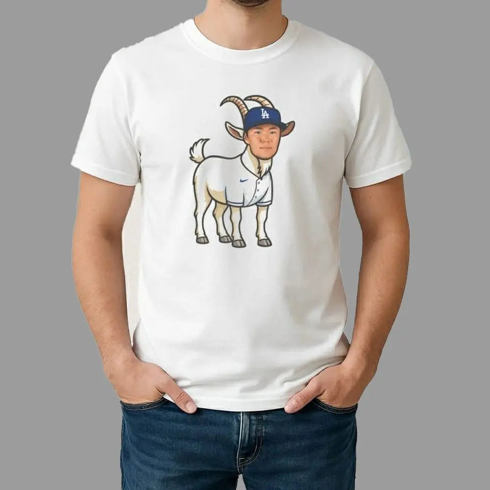 Dodgers Yoshinobu Yamamoto The Goat Shirt theclothingtribe