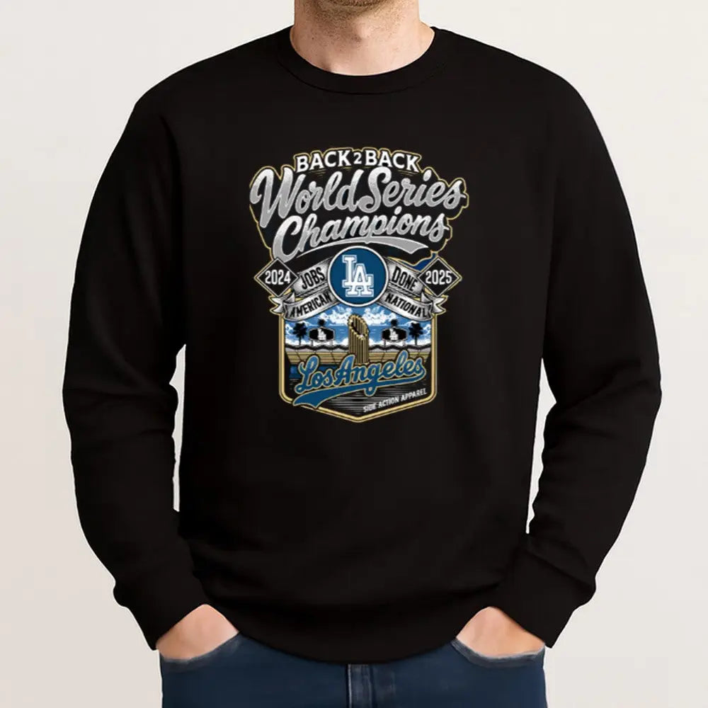 Dodgers Back 2 Back World Series Champions Shirt theclothingtribe