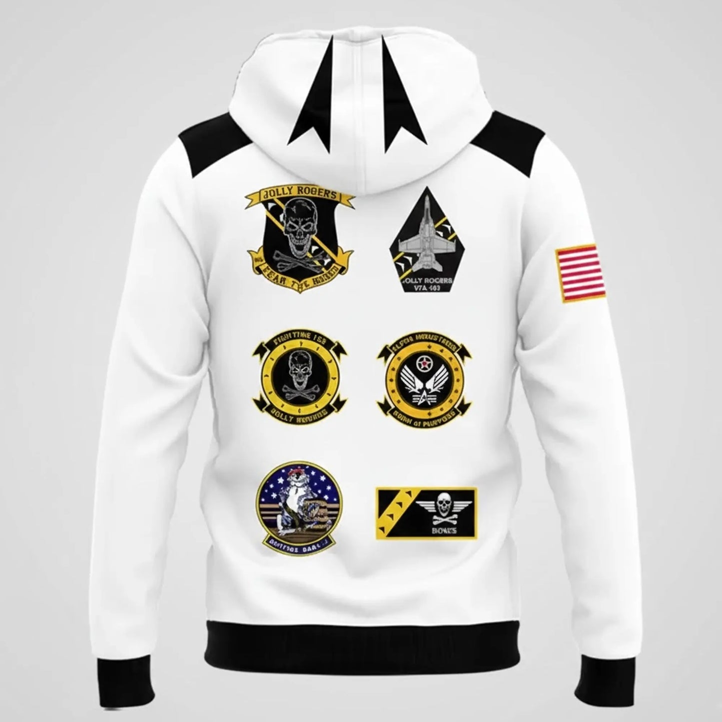 2025 Jolly Rogers Navy Midshipmen Skull Crossbones Hoodie