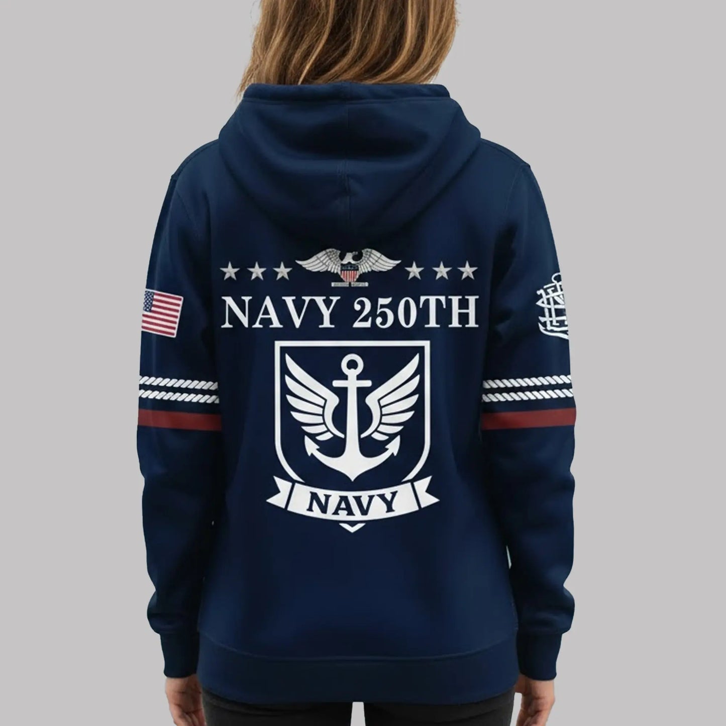 2025 Navy Football 250th Frigate Heritage Hoodie