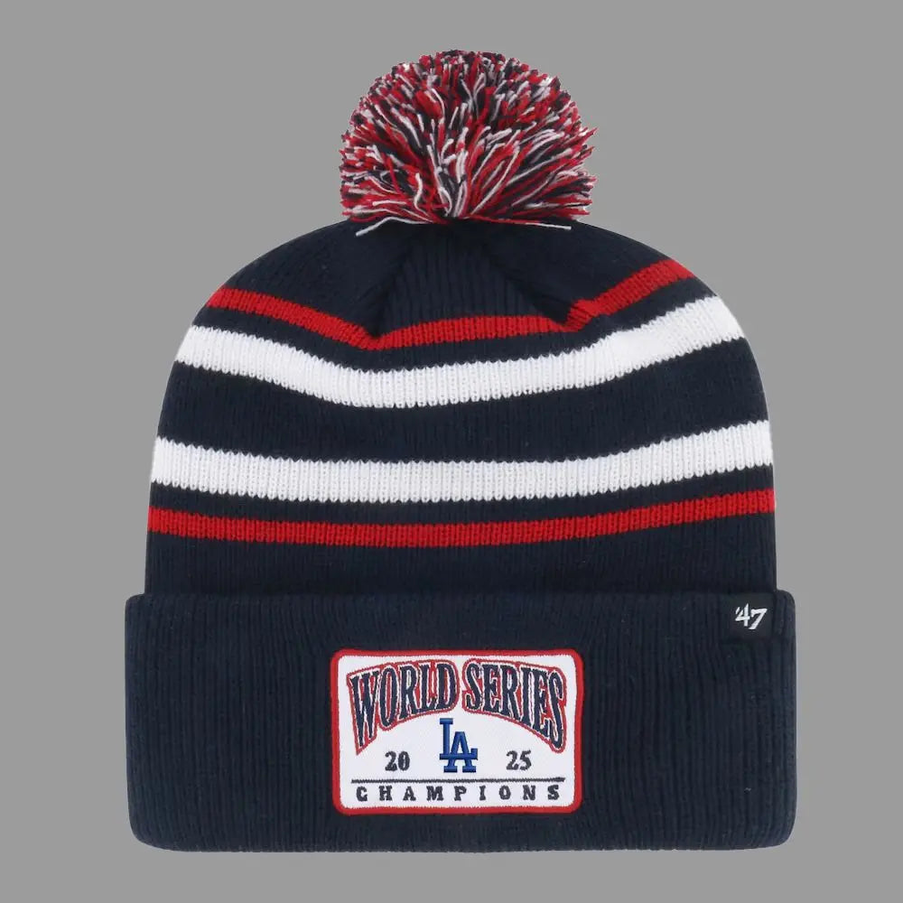 2025 Los Angeles Dodgers '47 World Series Champions Beanie Hat theclothingtribe