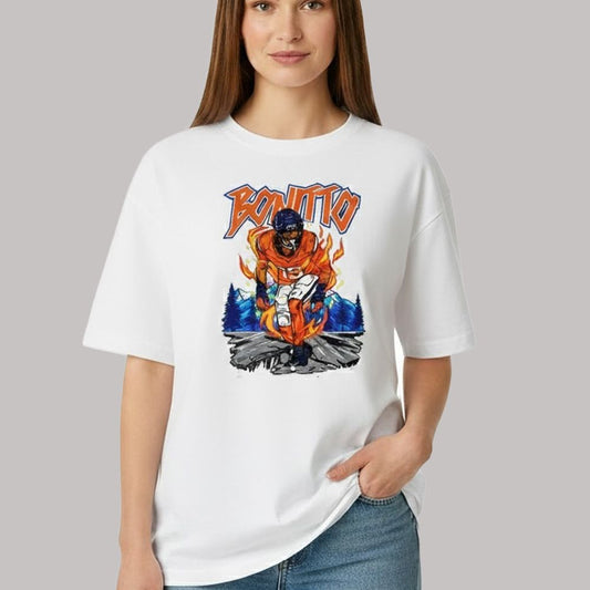 Nik Bonitto Denver Broncos Surrounded By Flames Shirt