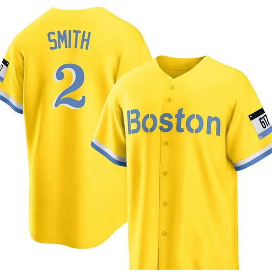 2025 Boston Red Sox Yellow City Connect Jersey