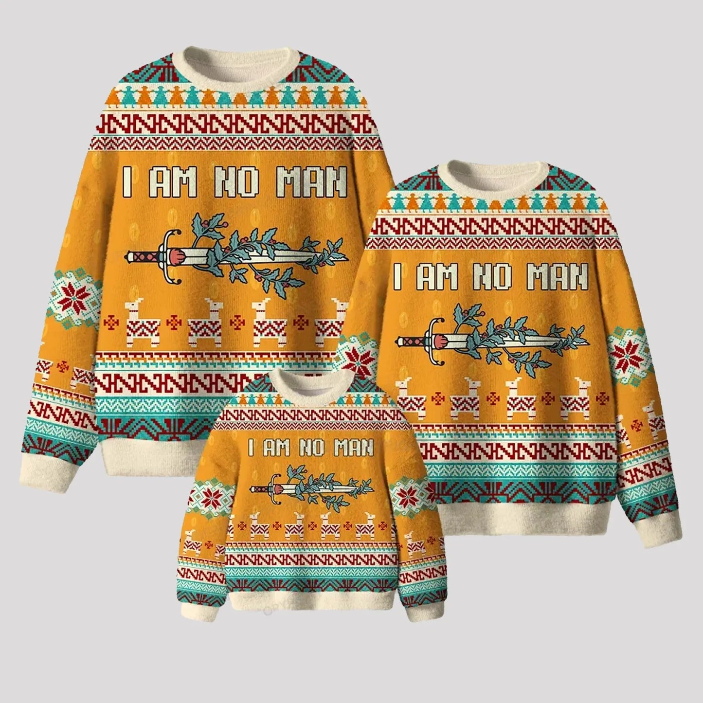2025 I Am No Man Ugly Sweater theclothingtribe