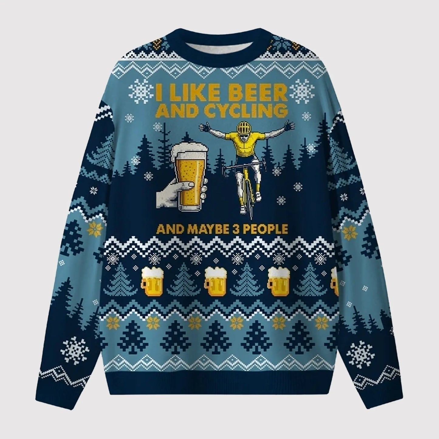2025 I Like Beer And Cycling Ugly Sweater theclothingtribe