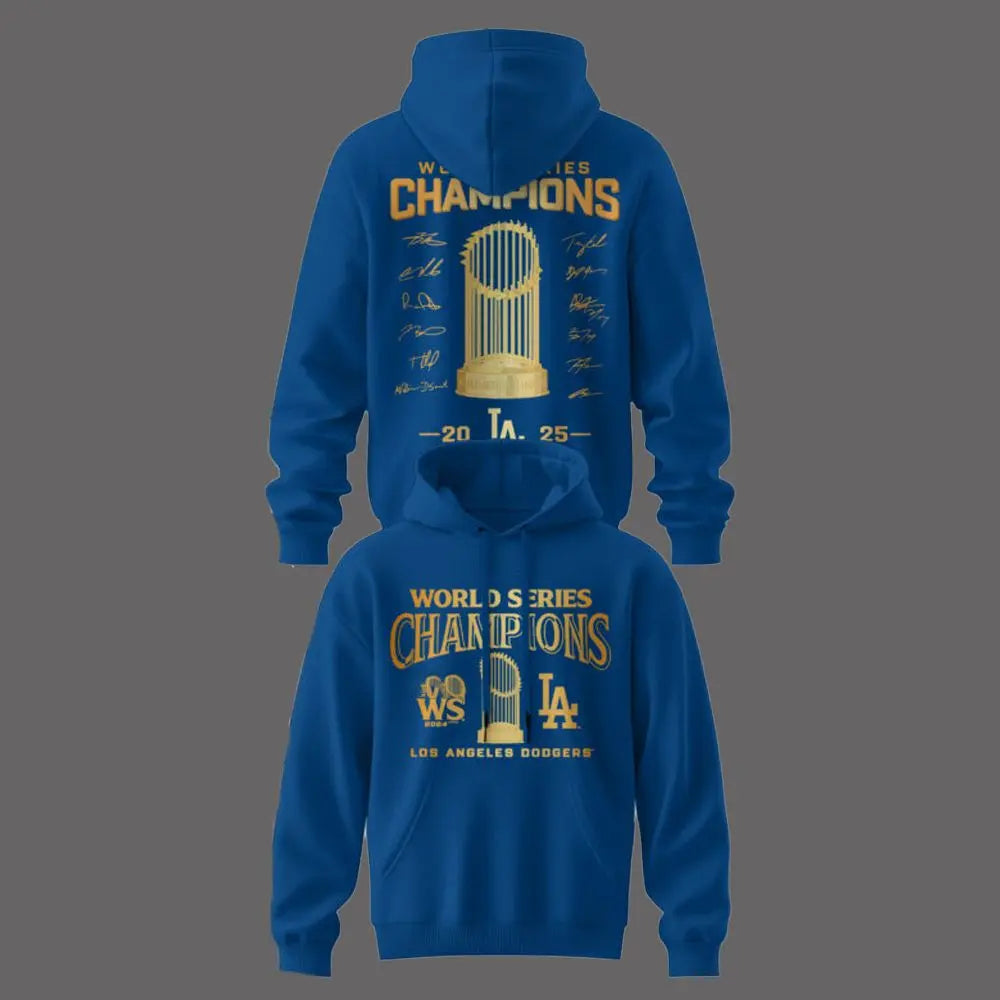 Dodgers World Series 2025 Champions Hoodie theclothingtribe