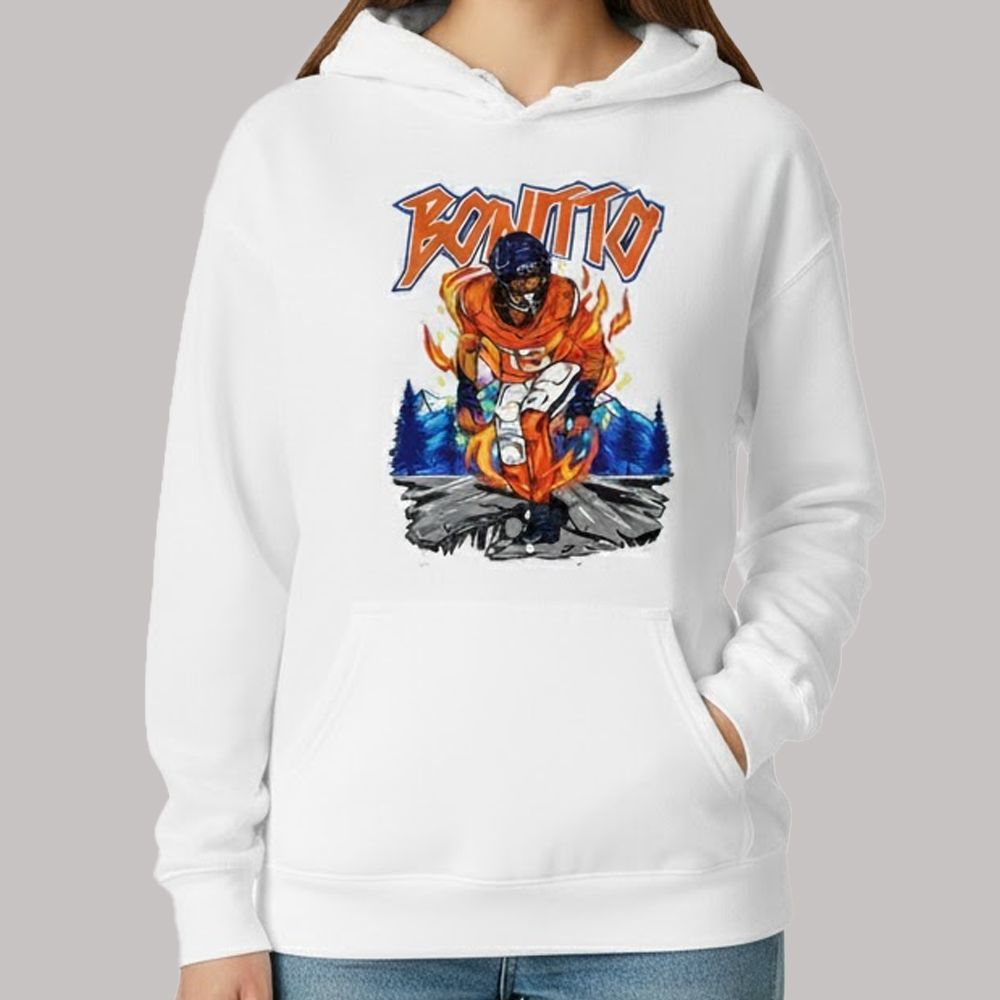 Nik Bonitto Denver Broncos Surrounded By Flames Shirt