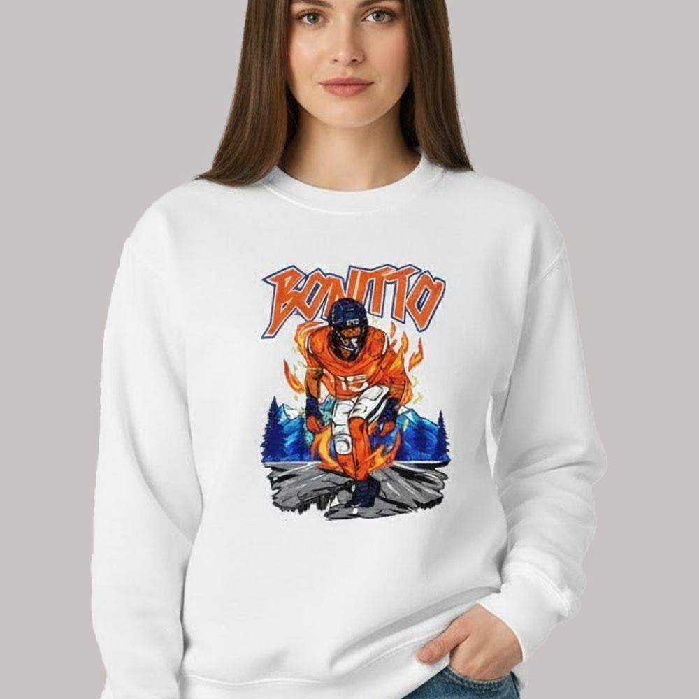 Nik Bonitto Denver Broncos Surrounded By Flames Shirt