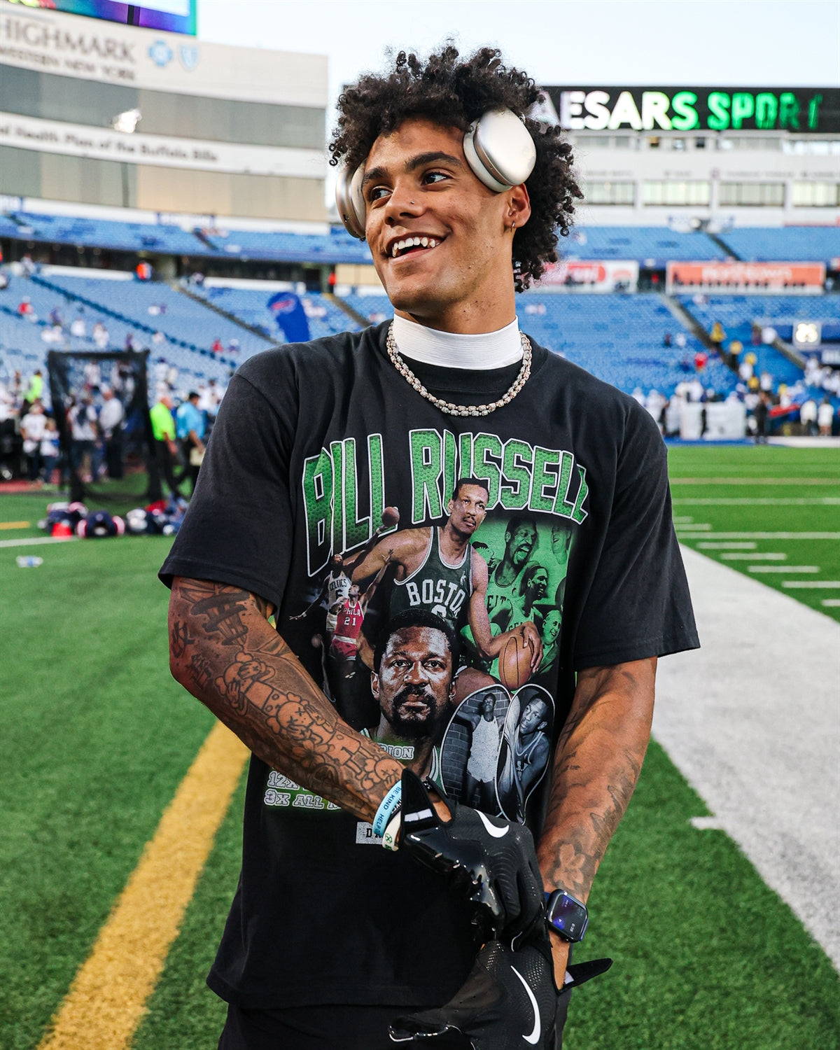 Christian Gonzalez Bill Russell Shirt
