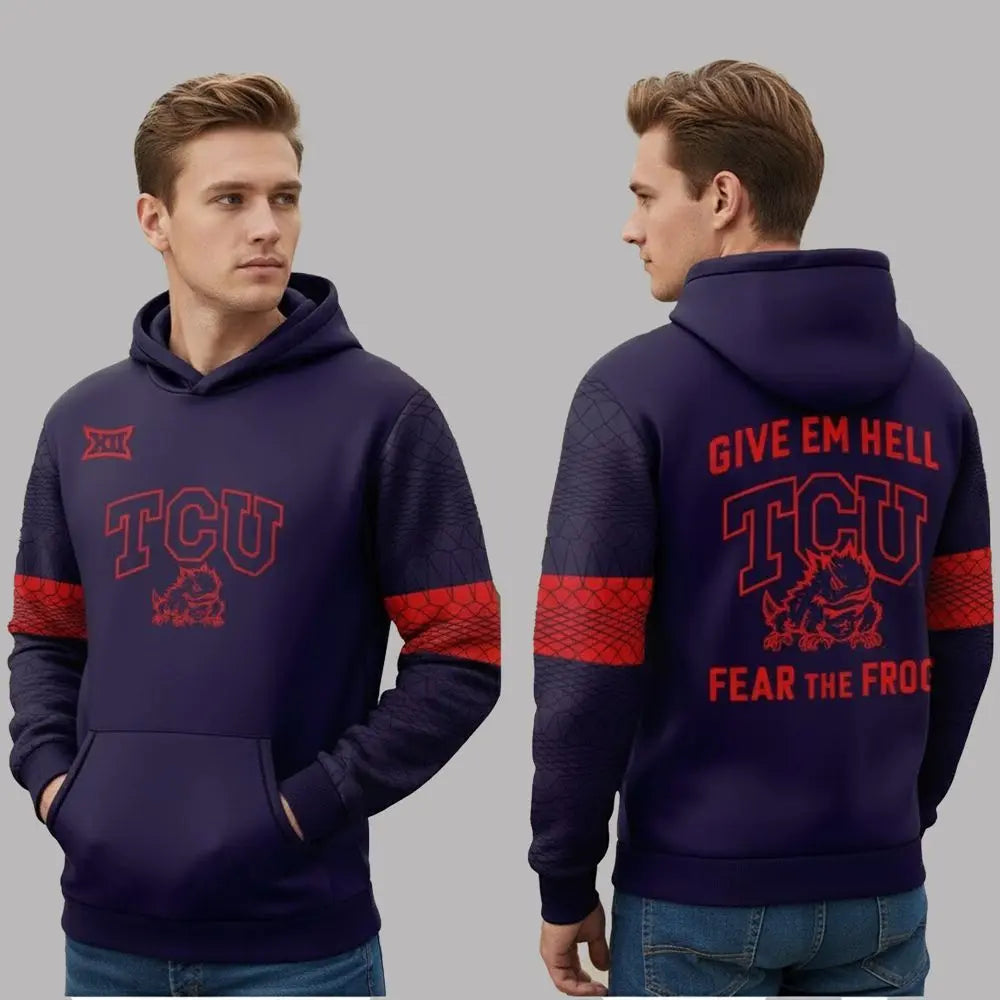 2025 TCU Give Em Hell Fear The Frog Shirt theclothingtribe