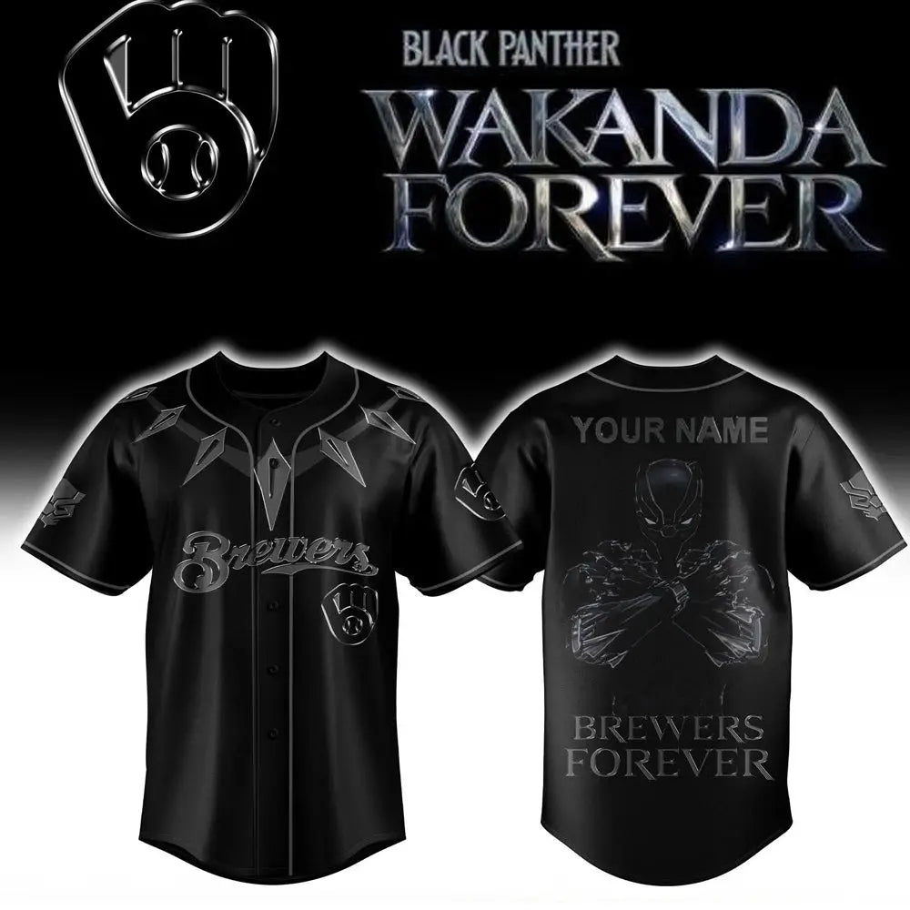 Black Panther BREWERS Forever Jersey 2025 theclothingtribe