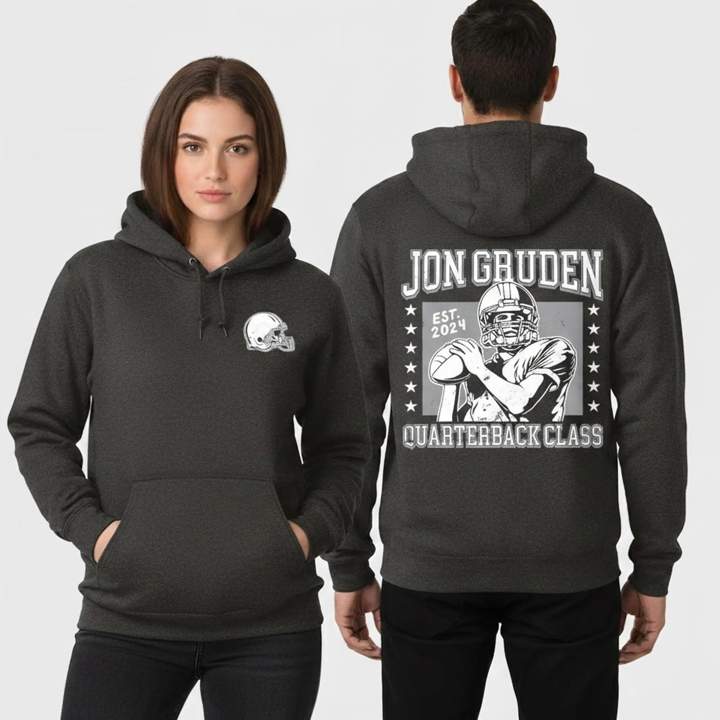 Coach Jon Gruden Quarterback Class Hoodie theclothingtribe