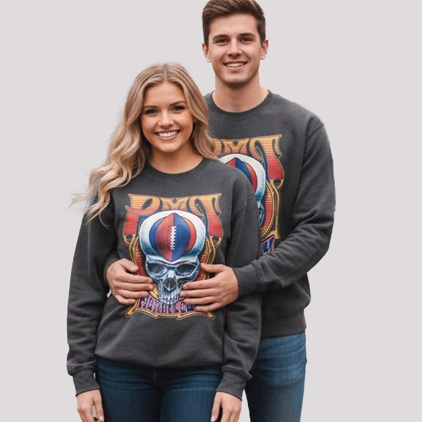 Big Cat Pardon My Take Skull Football Guy Sweatshirt theclothingtribe