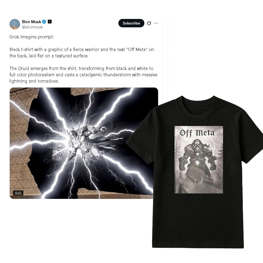 Elon Musk Druid Off Meta Shirt