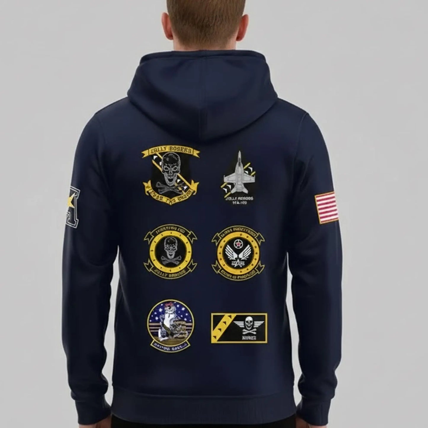 Jolly Rogers Navy Midshipmen Hoodie Fear The Bones 2025 Hoodie