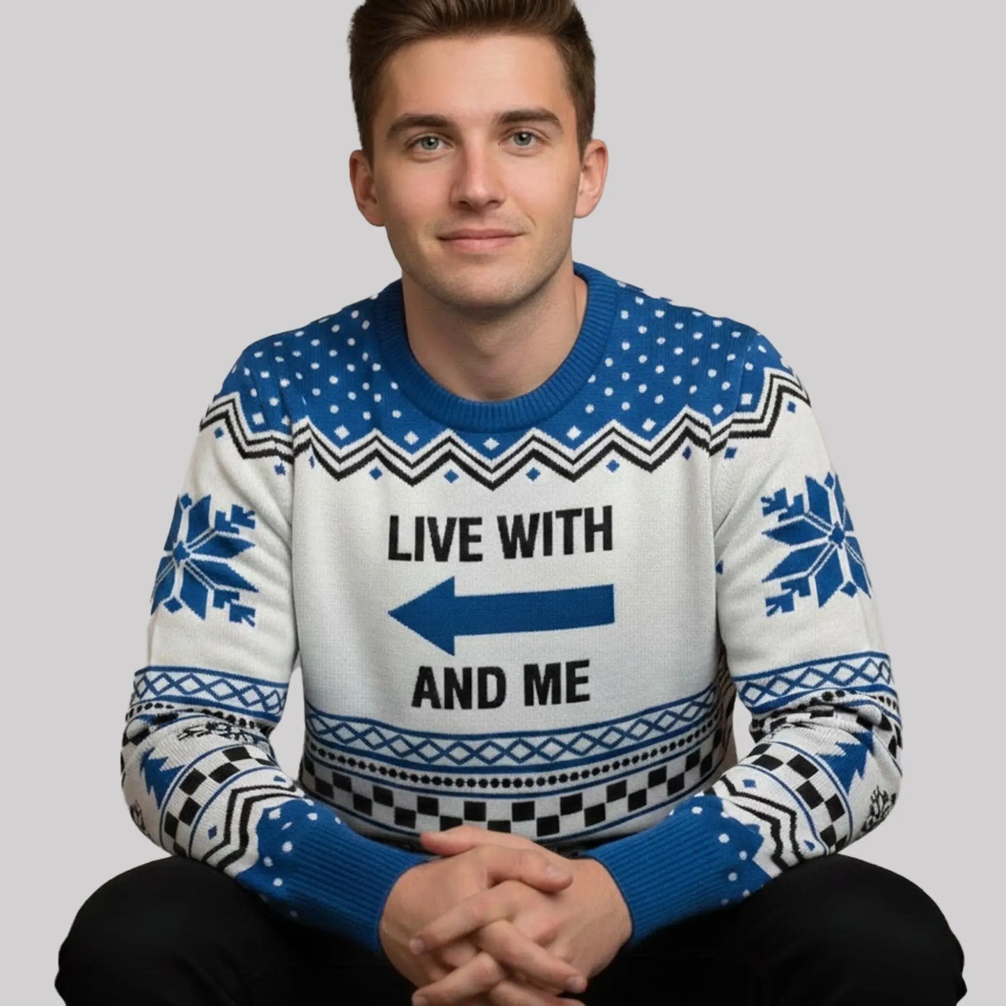 Live With Me And Christmas Ugly Sweater theclothingtribe