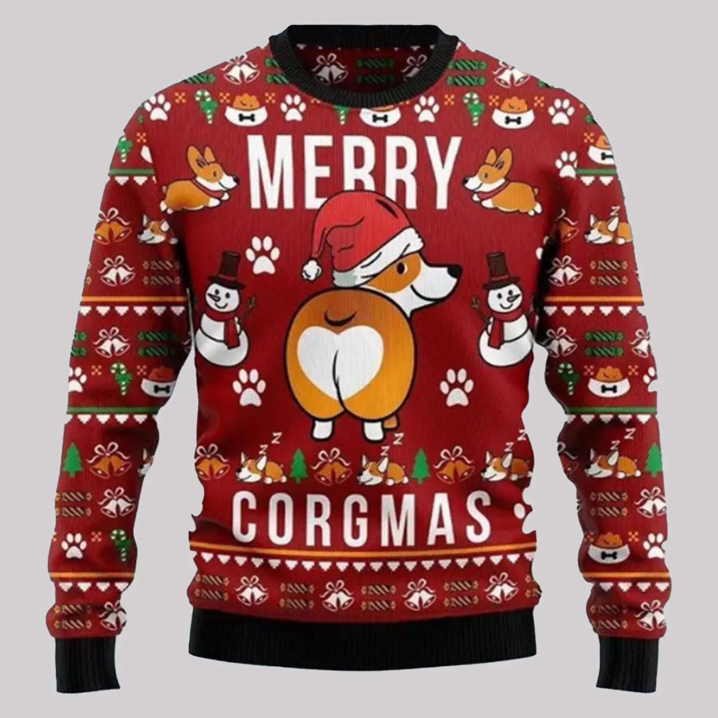 Merry Corgmas Corgi Ugly Sweater Christmas theclothingtribe