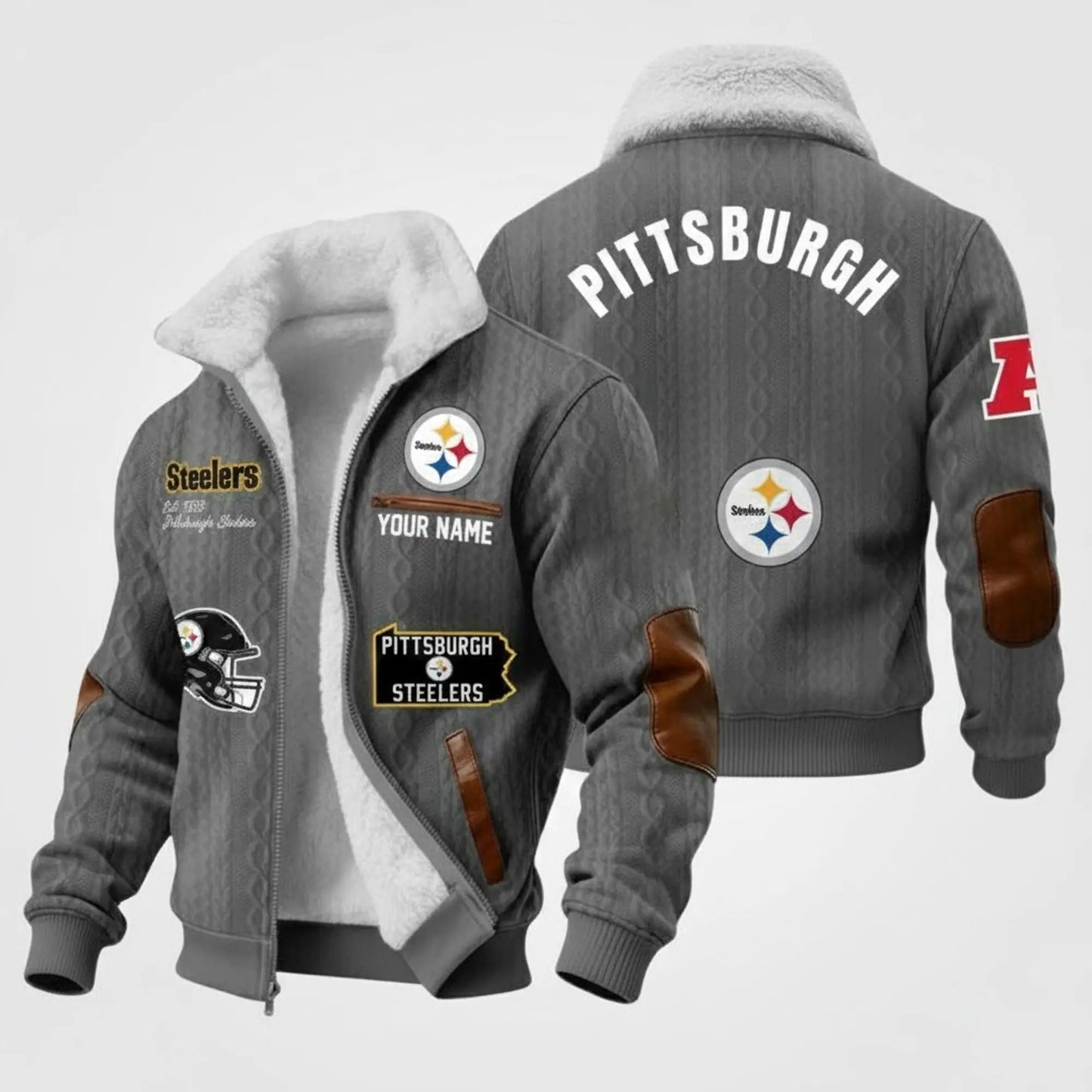 Steelers Est 1993 Winter Fleece Jacket theclothingtribe