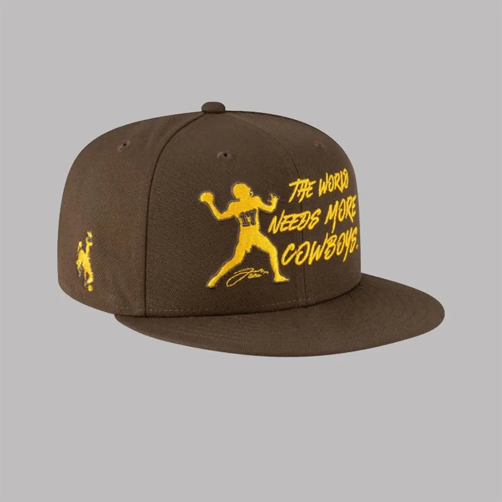 2025 Wyoming Cowboys Josh Allen Jersey Retirement Hat theclothingtribe