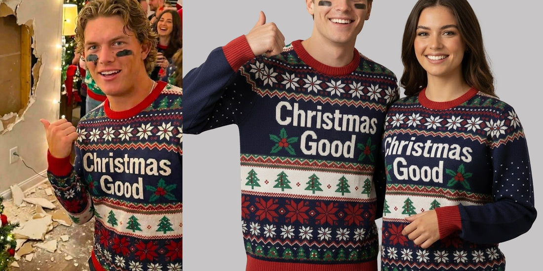Jaxson Dart "Christmas Good" Ugly Sweater: The Viral Holiday Look