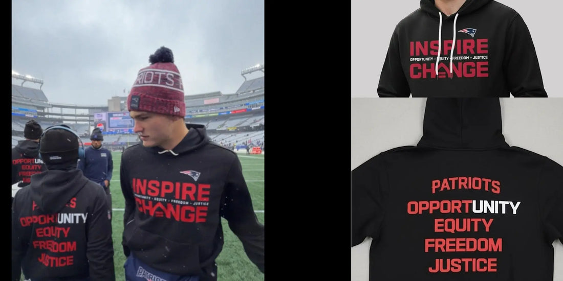 Drake-Maye-New-England-Patriots-Inspire-Change-Black-Hoodie-Opportunity-Equity-Freedom-Justice theclothingtribe
