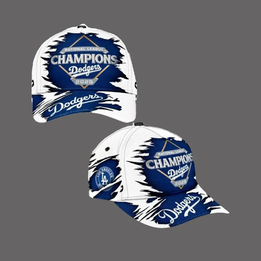 2025 Dodgers National League Champions Cap theclothingtribe