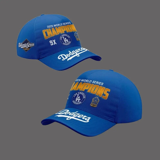 LA Dodgers 2025 World Series Champions 9x Hat theclothingtribe
