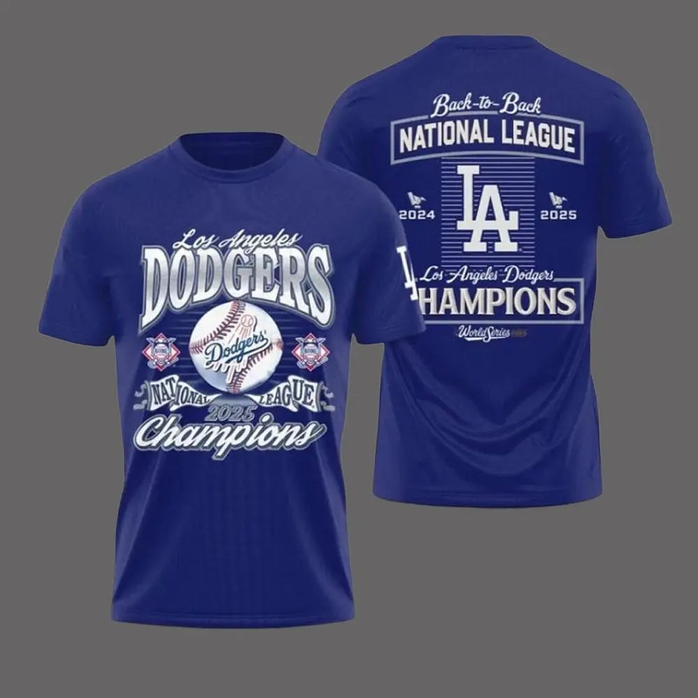 LA Dodgers National League 2025 Champions World Series Shirt theclothingtribe
