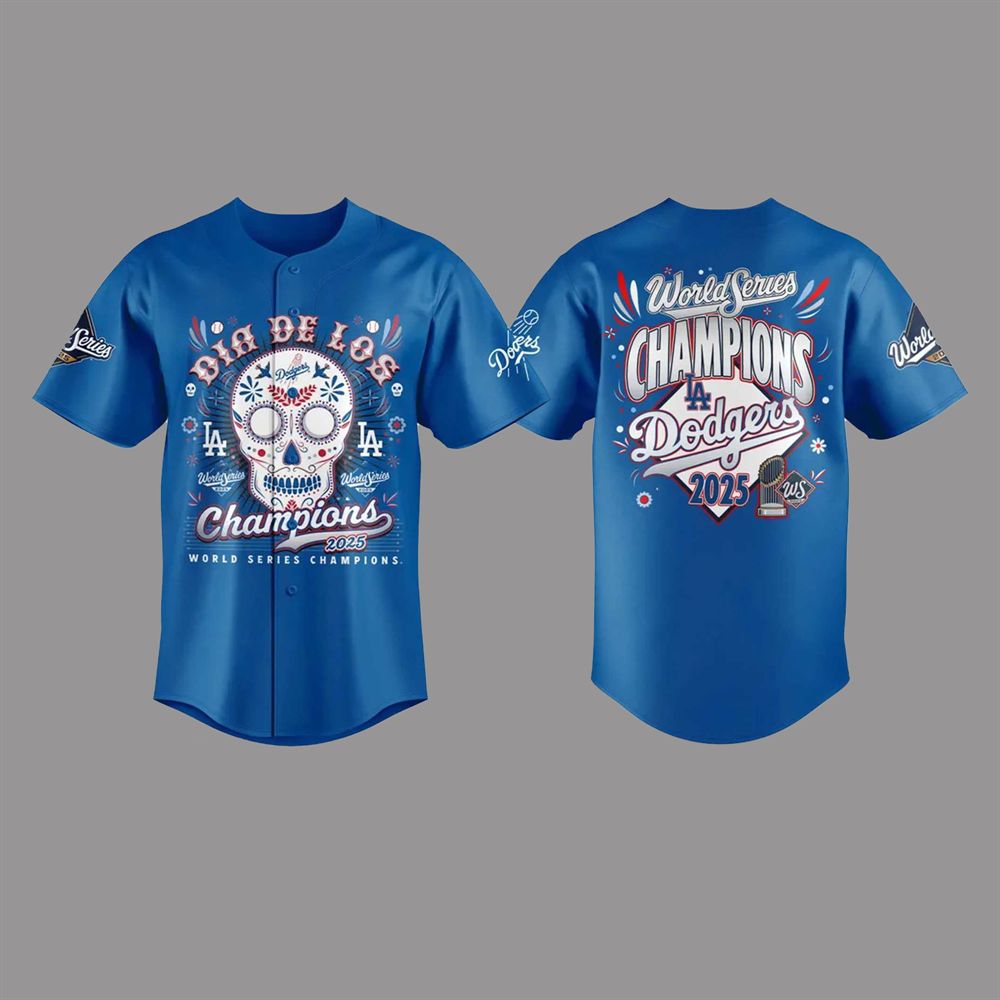 Dodgers Dia De Los World Series Champions 2025 Jersey
