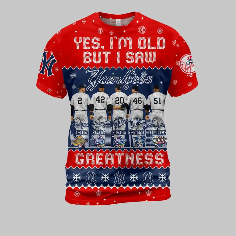 2026 New York Yankees Yes I Am Old But I Saw Ugly Christmas Shirt theclothingtribe