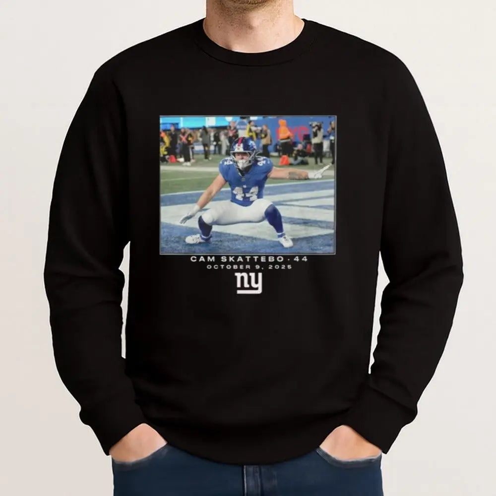 Giants John Michael Schmitz Cam Skattebo 44 Shirt theclothingtribe
