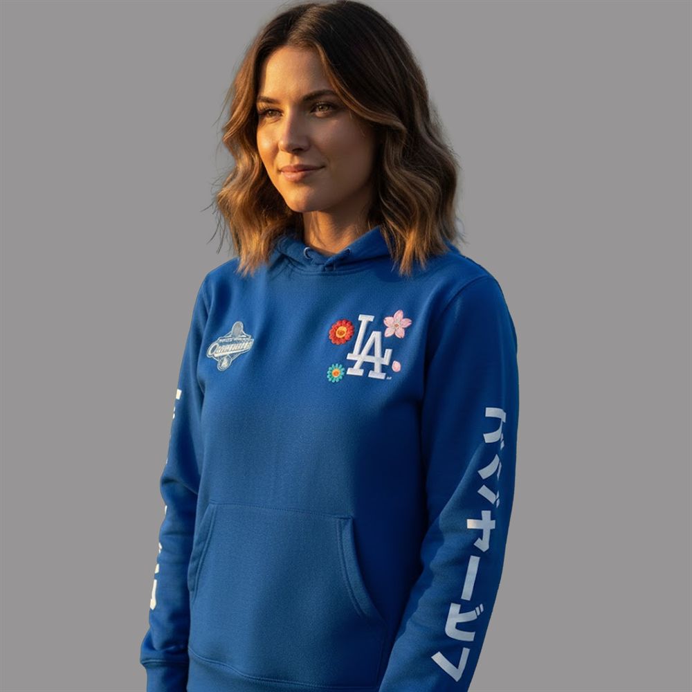 2025 Dodgers Takashi Murakami World Series Championship Hoodie