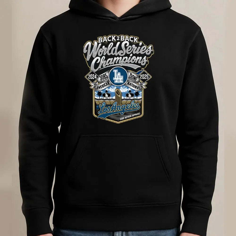 Dodgers Back 2 Back World Series Champions Shirt theclothingtribe