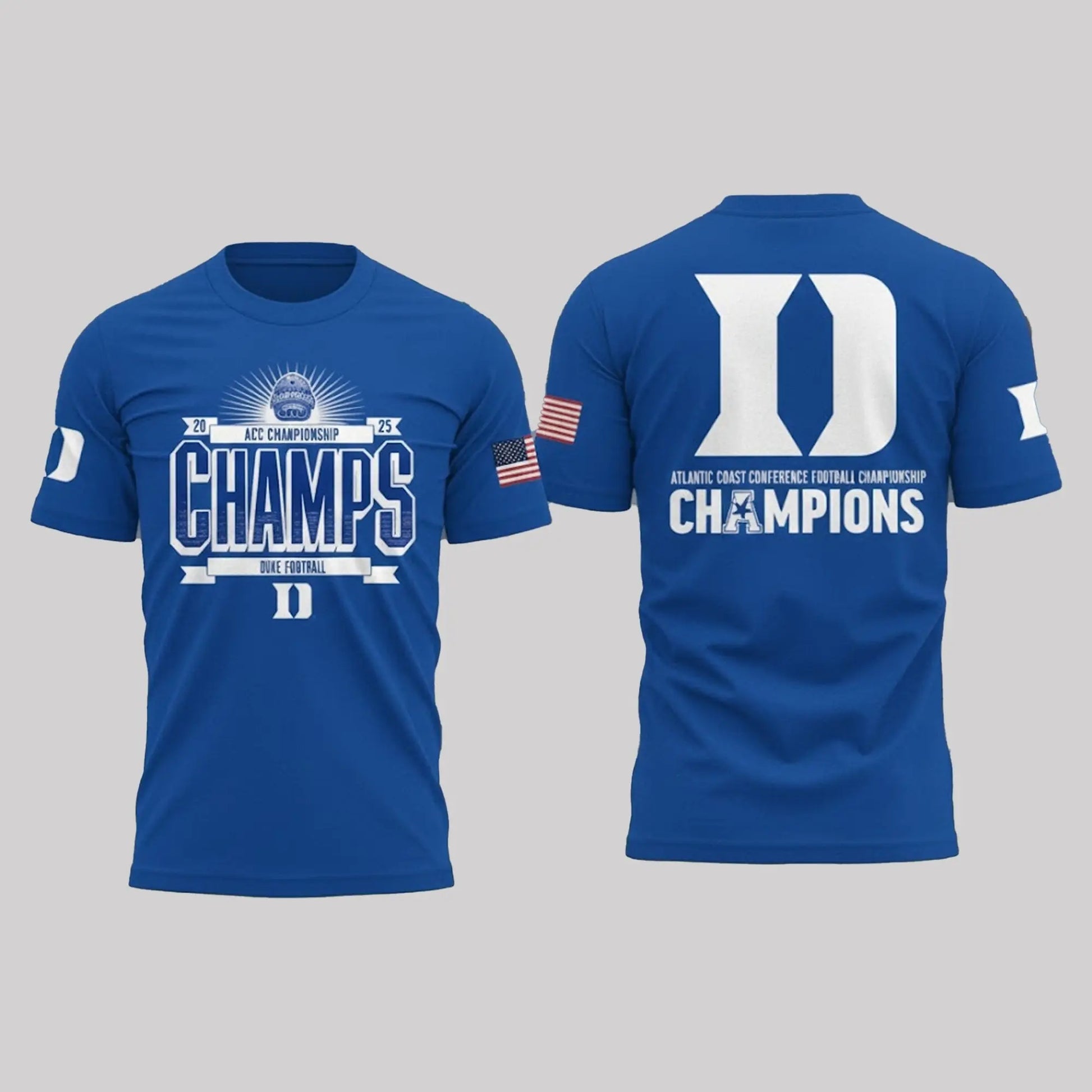 2025 Duke Blue Devils ACC Championship Champs Football Shirt   theclothingtribe