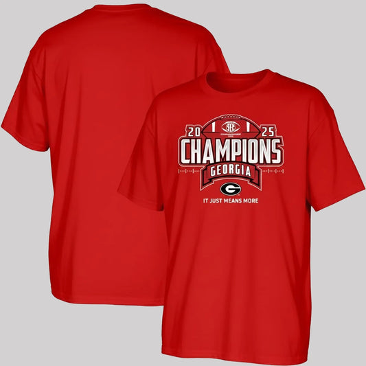 2025 Georgia Bulldogs Champions It Just Means More Shirt   theclothingtribe