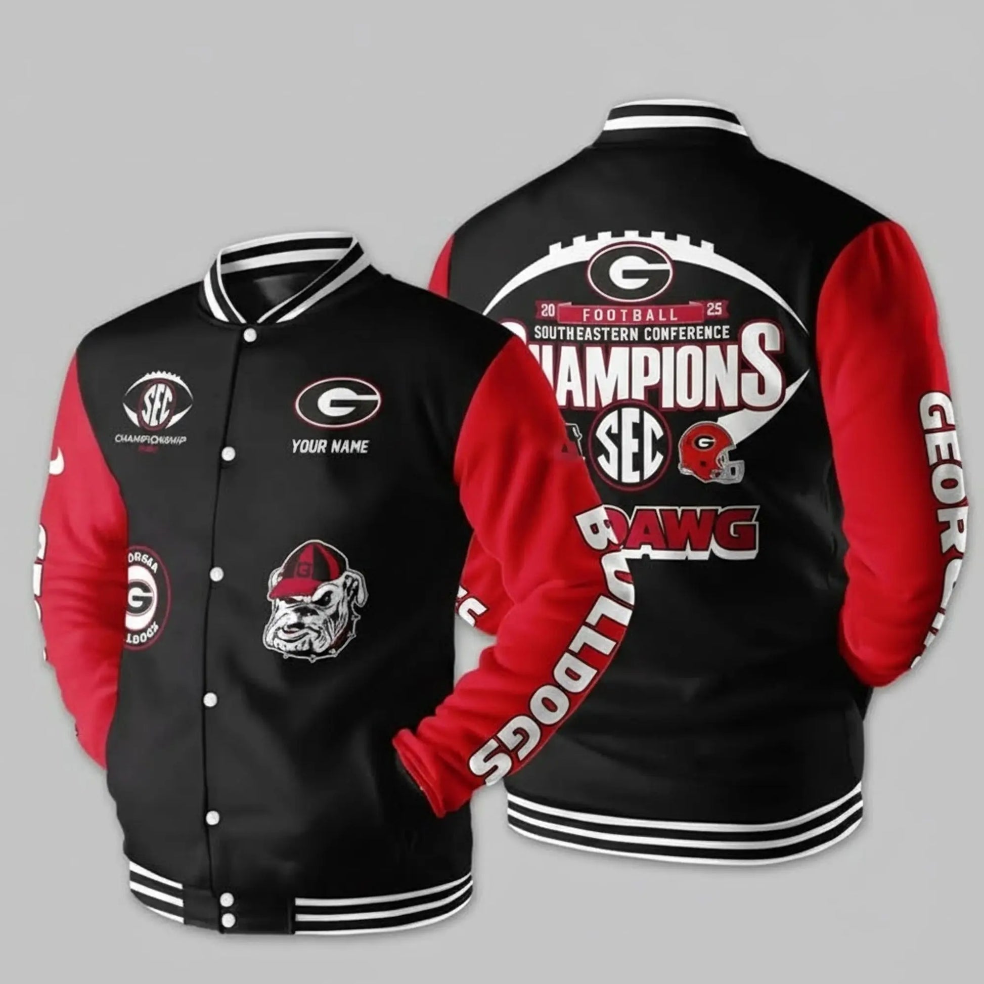 2025 Georgia Bulldogs Southeastern Conference SEC Champions Jacket   theclothingtribe