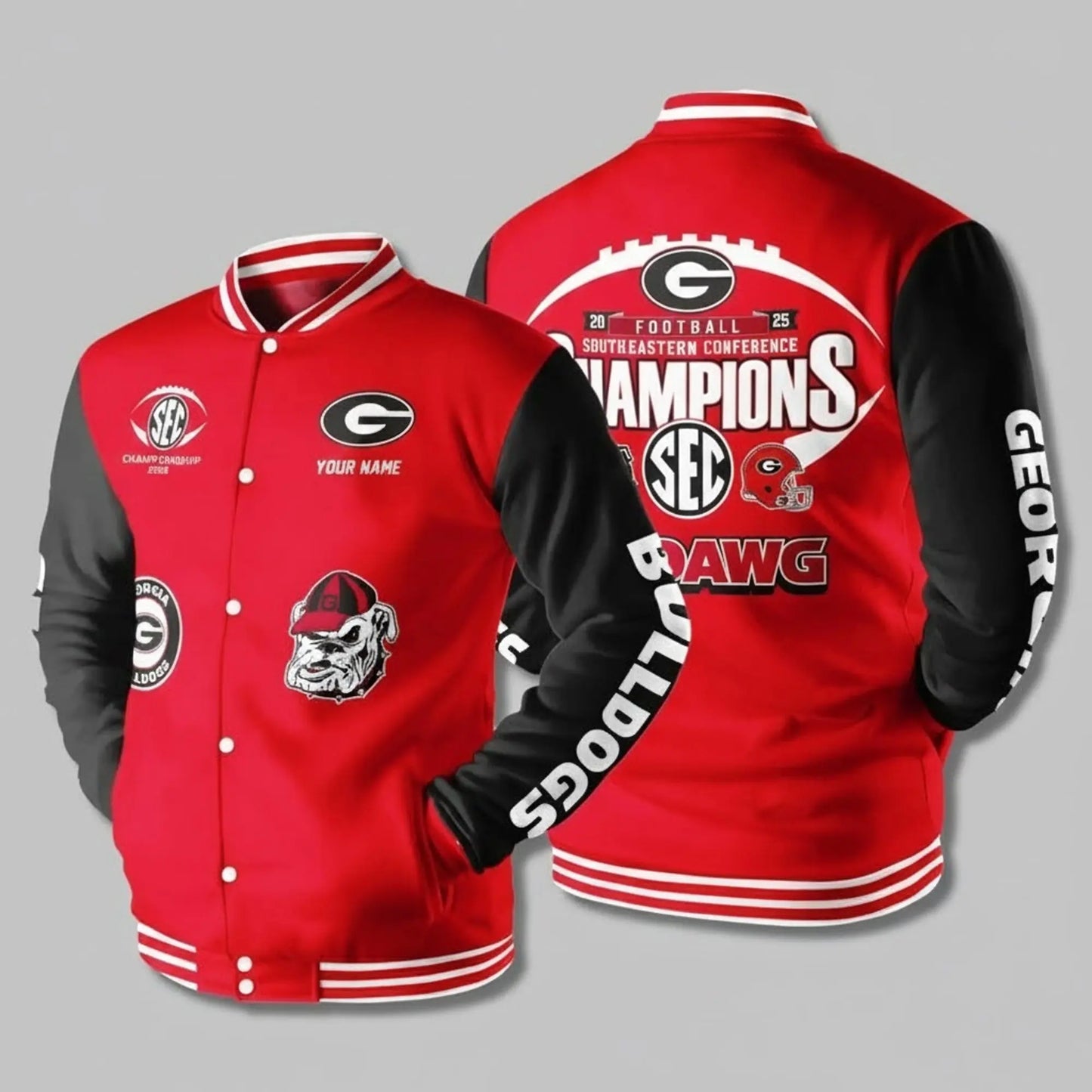 2025 Georgia Bulldogs Southeastern Conference SEC Champions Jacket   theclothingtribe