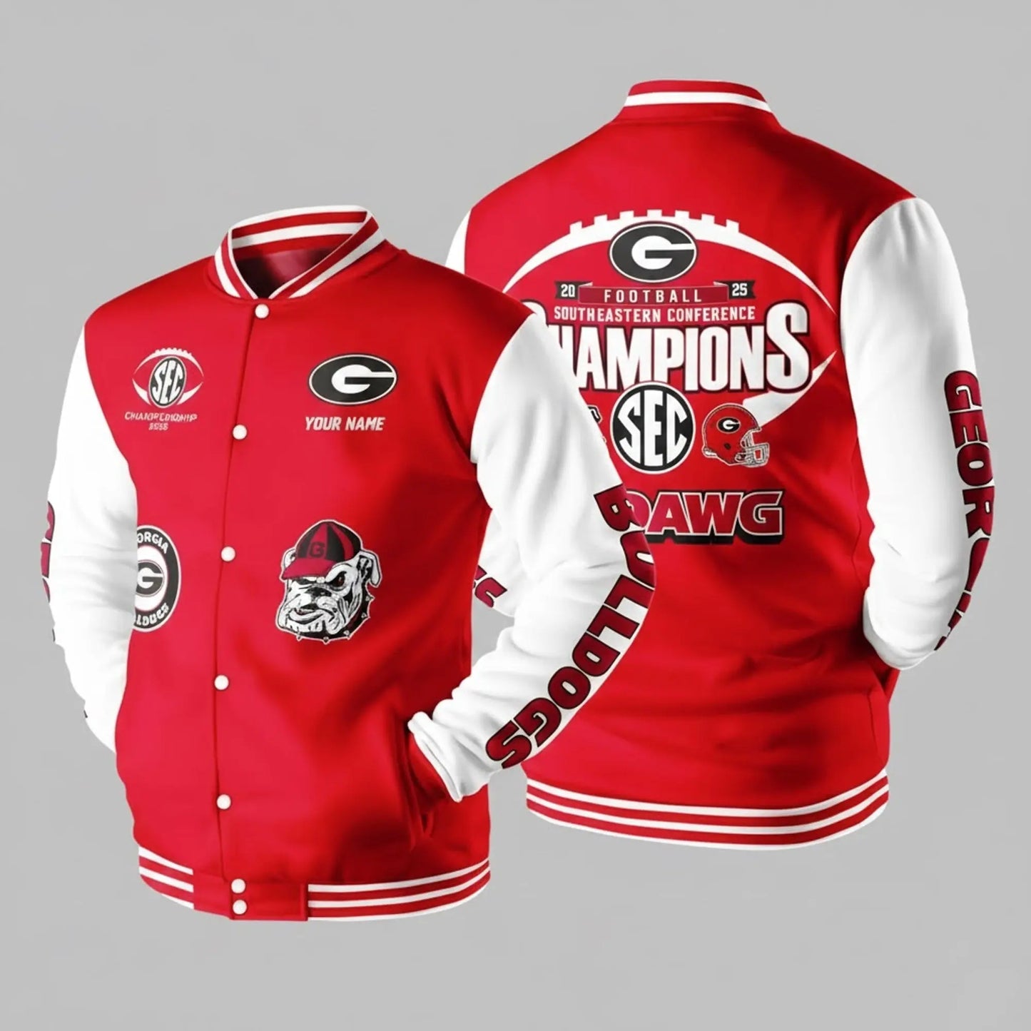 2025 Georgia Bulldogs Southeastern Conference SEC Champions Jacket   theclothingtribe