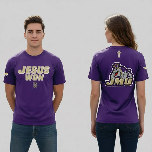 2025 James Madison Dukes Jesus Won Shirt   theclothingtribe