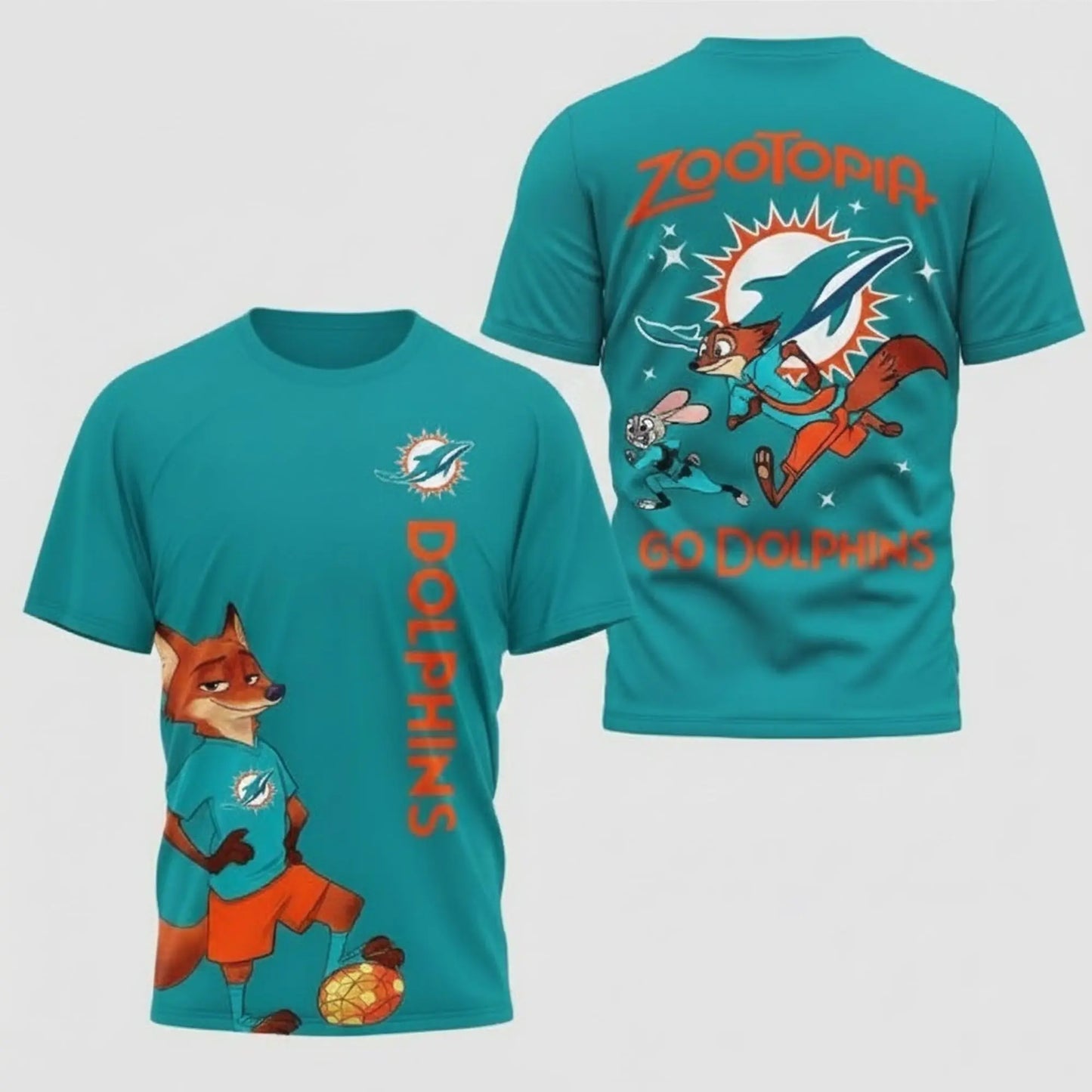 2025 Miami Dolphins Zootopia Hoodie   theclothingtribe