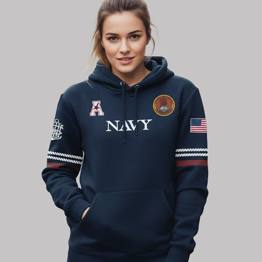 2025 Navy Football 250th Frigate Heritage Hoodie