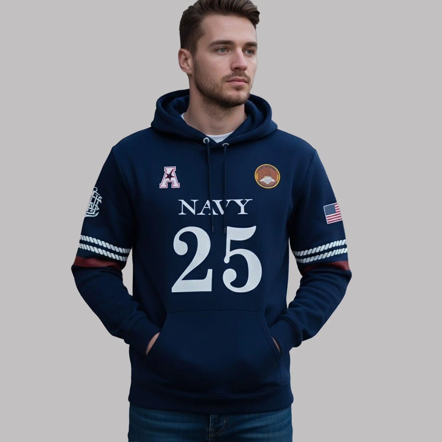 2025 Navy Midshipmen 250th Anniversary Uniform Hoodie