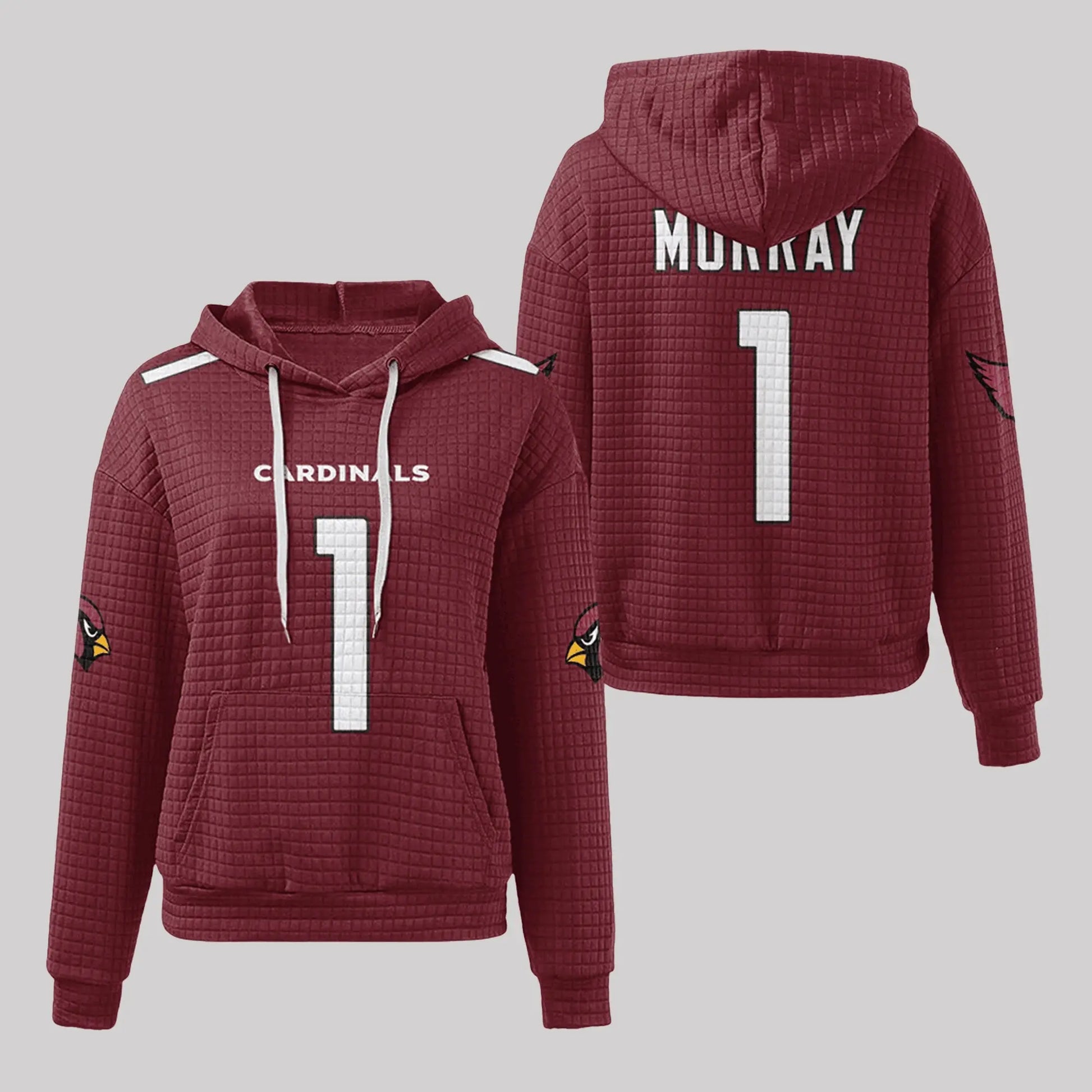 2025 Arizona Cardinals Waffle Hoodie theclothingtribe