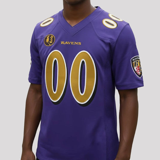 Baltimore Ravens Patches Honor Coach John Madden Jersey   theclothingtribe