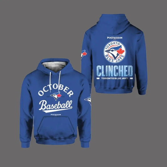 2025 Blue Jays October Baseball Hoodie theclothingtribe
