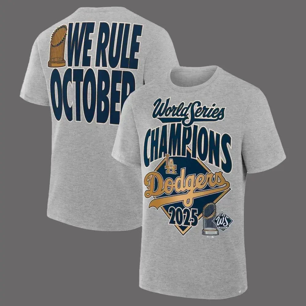 2025 LA Dodgers We Rule October World  Series Champions Win Shirt theclothingtribe