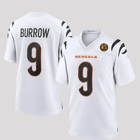 2025 Cincinnati Bengals Joe Burrow John Madden Patch Jersey   theclothingtribe