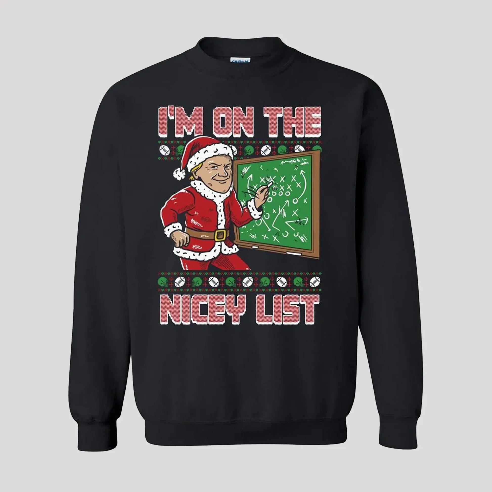 2025 Coach Gruden I'm On The Nicey List Ugly Sweater   theclothingtribe