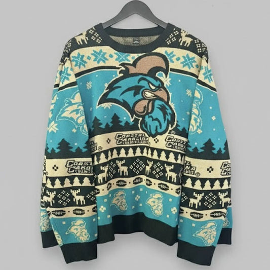 Coastal Carolina Chanticleers Ugly Sweater   theclothingtribe